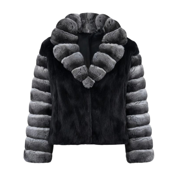 Chinchilla Coat with Mink