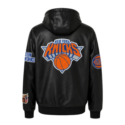New York Knicks Vegan Zip-Up Hooded Jacket