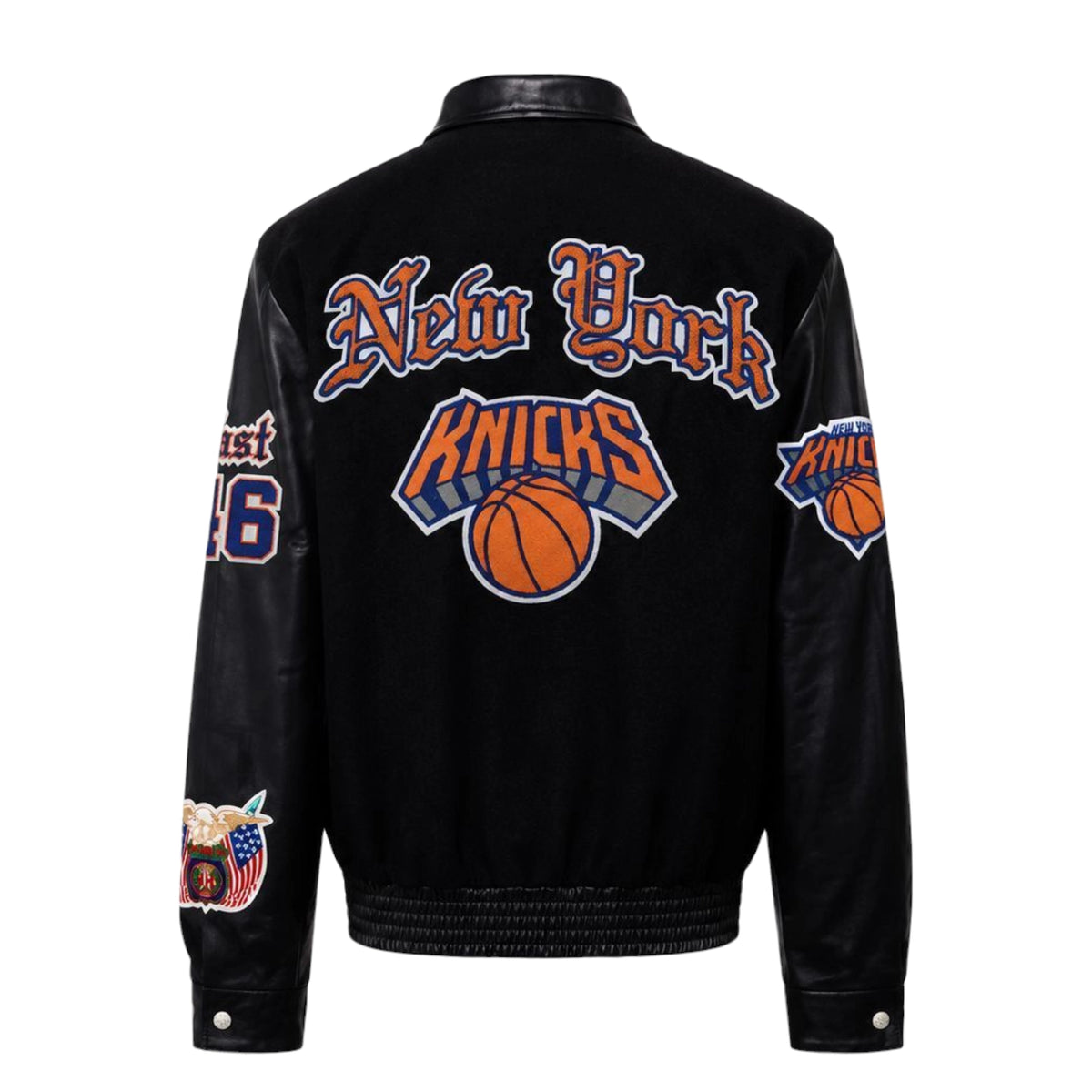 New York Knicks Old English Wool & Leather Jacket – Daniel's Leather