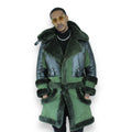 Green Shearling with Collar