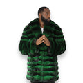 3/4 Chinchilla Coat with Full Collar