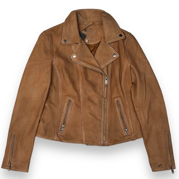 Basic Leather with Slanted Zippers
