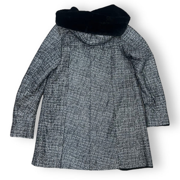 Mid-Length Static Shearling with Hood