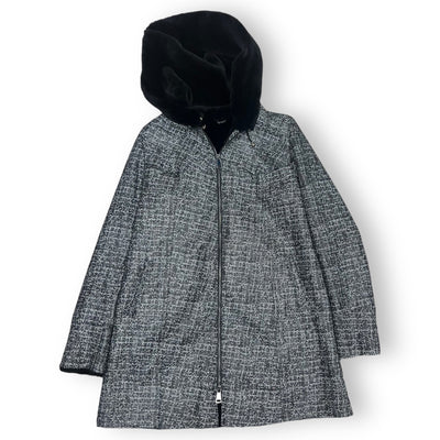 Mid-Length Static Shearling with Hood