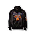 Jeff Hamilton Knicks Leather Hoodie