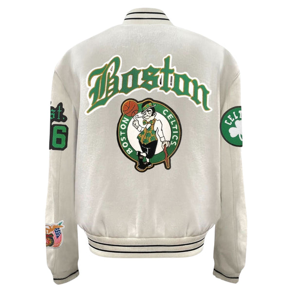 Boston Celtics Wool Old English Varsity Jacket