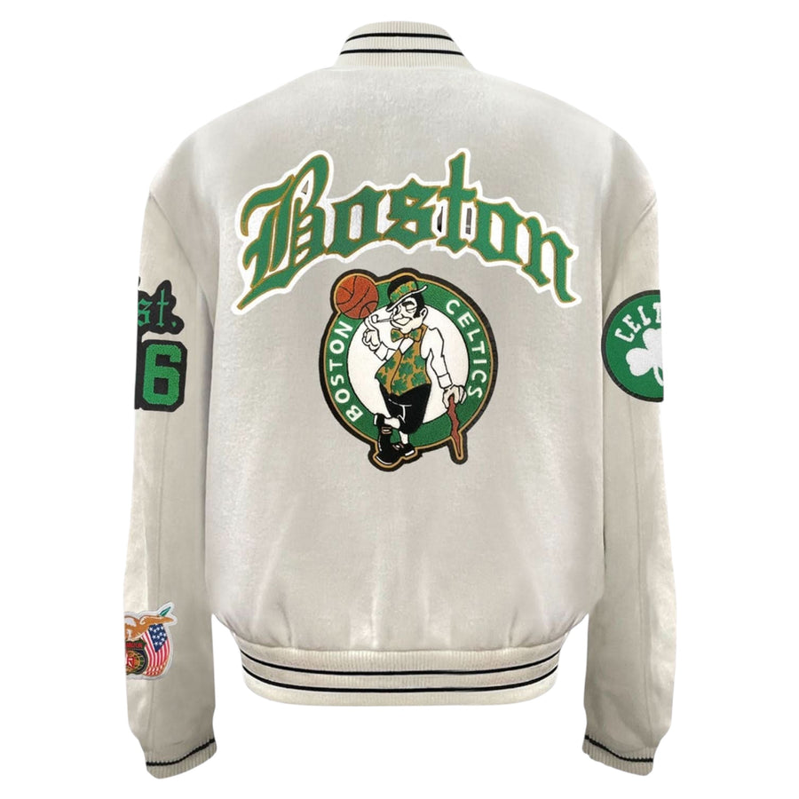 Boston Celtics Wool Old English Varsity Jacket