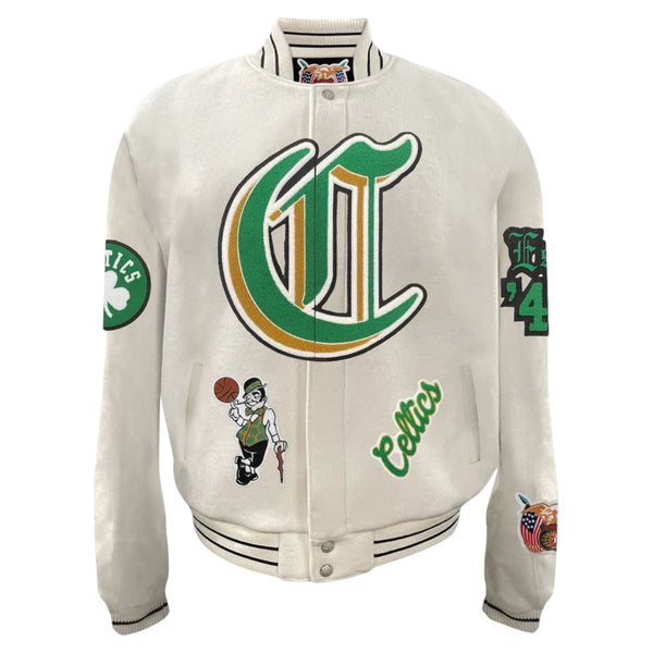 Boston Celtics Wool Old English Varsity Jacket