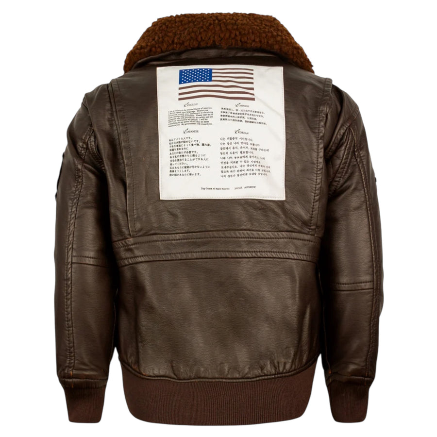 Top Gun Kids PU Aviator Bomber