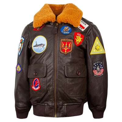 Top Gun 1.0 Official Kids Leather Jacket