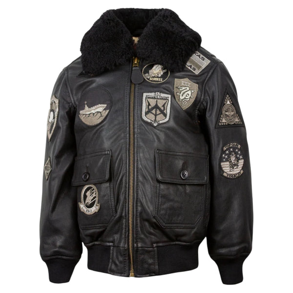 Top Gun 1.0 Official Kids Leather Jacket