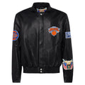New York Knicks Full Leather Jacket Black