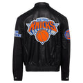 New York Knicks Full Leather Jacket Black
