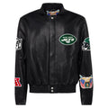 New York Jets Full Leather Jacket Black