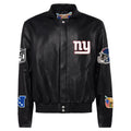 New York Giants Full Leather Jacket Black