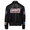 New York Giants Full Leather Jacket Black