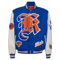 New York Knicks Wool & Leather Varsity Jacket