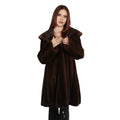 Three Quarter Hooded Mink Coat for Women