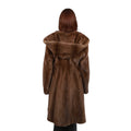 Three Quarter Hooded Mink Coat for Women