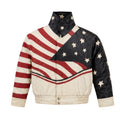 White USA Leather Jacket