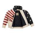 White USA Leather Jacket