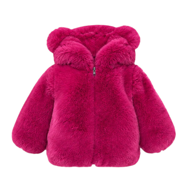 Kid's Faux Fur with Ears Jacket