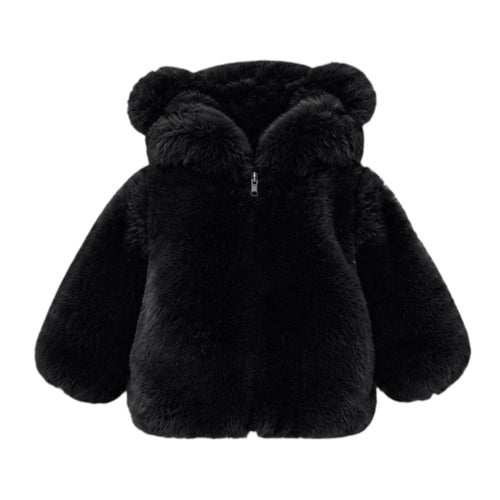 Kid's Faux Fur with Ears Jacket