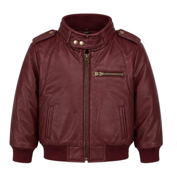 Leather Jacket with Zipper