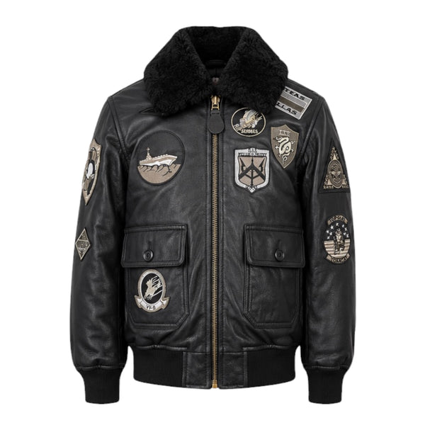 Top Gun 1.0 Official Kids Leather Jacket