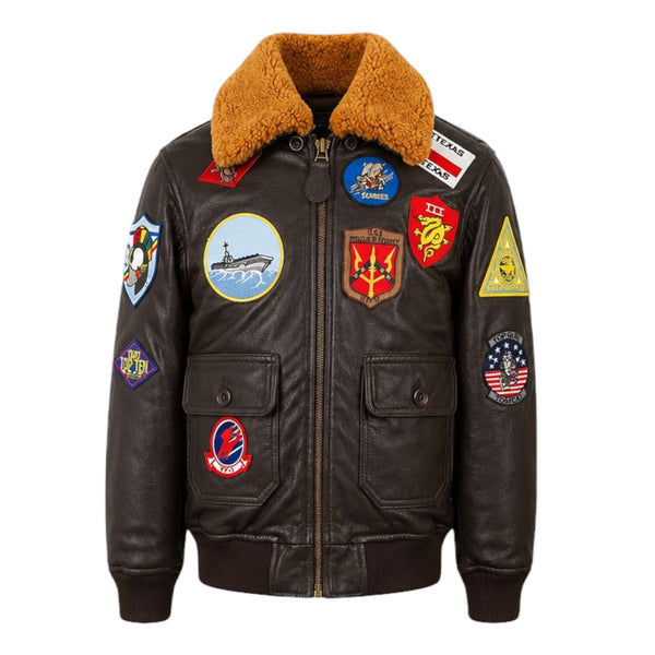 Top Gun 1.0 Official Kids Leather Jacket