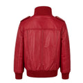 Leather Jacket with Chest Pockets