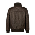 Leather Jacket with Chest Pockets