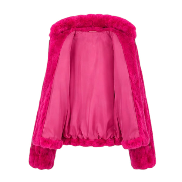 Kid's Rabbit Fur Jacket