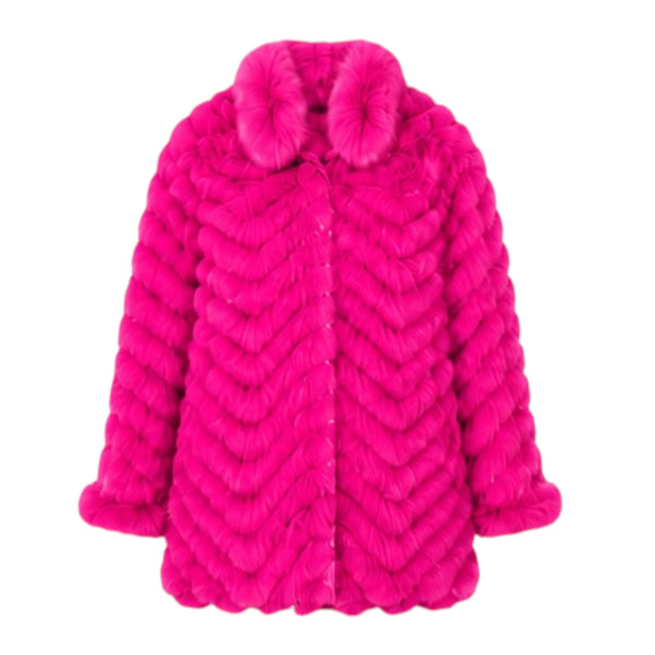 Double Sided Fur/Rain Coat