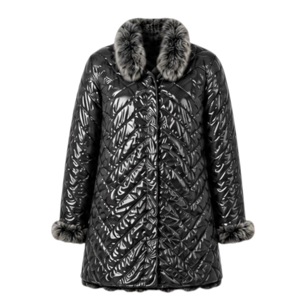 Double Sided Fur/Rain Coat