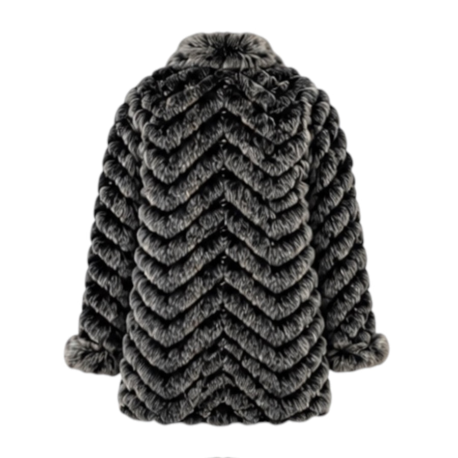 Double Sided Fur/Rain Coat