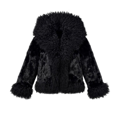 Mink with Mongolian Lamb Collar