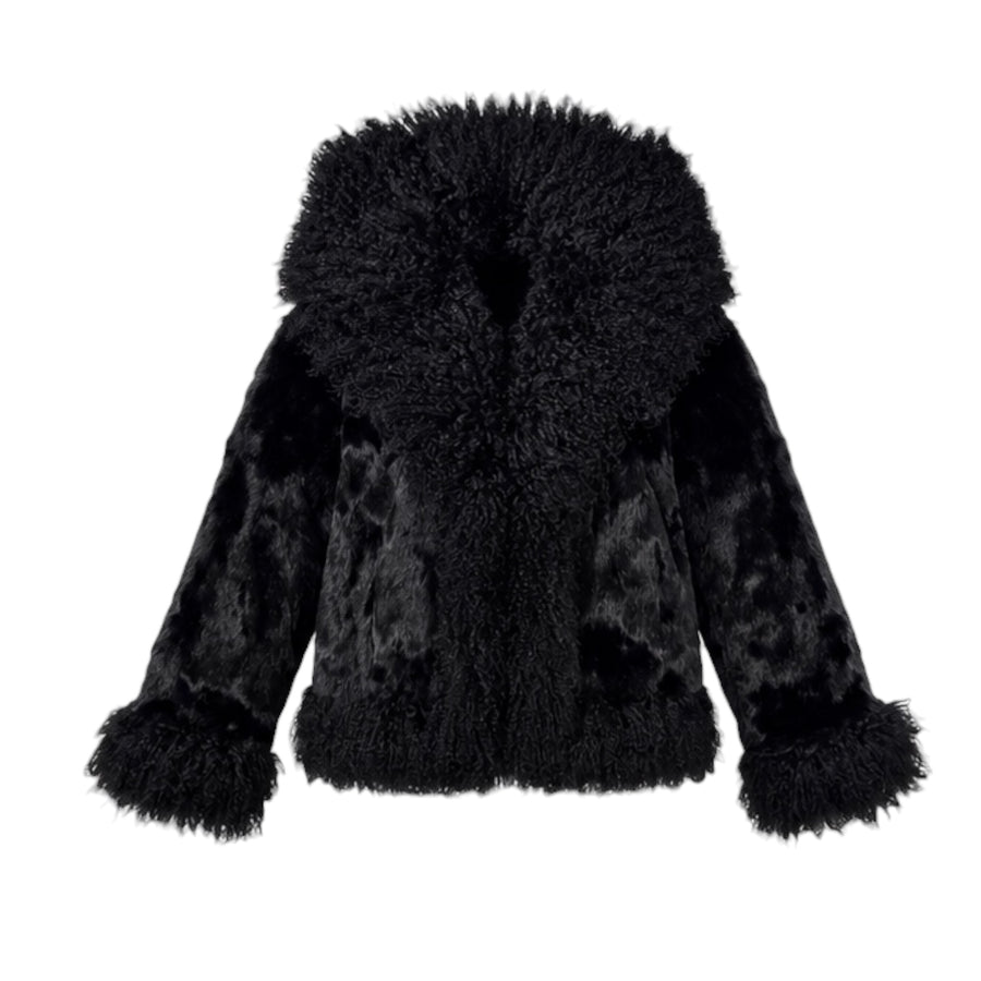 Mink with Mongolian Lamb Collar