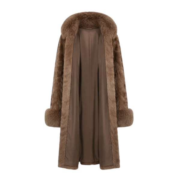 Mink Coat with Fox Trims
