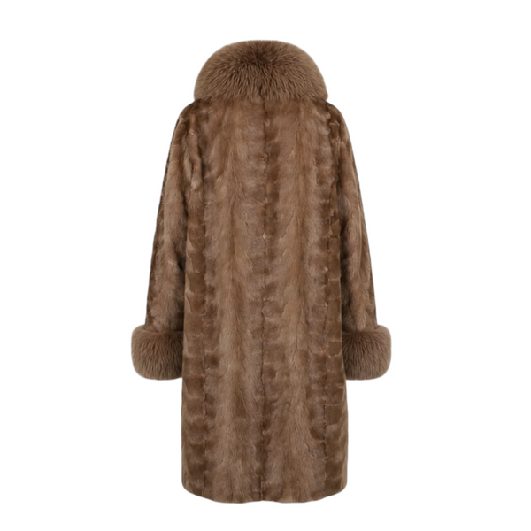 Mink Coat with Fox Trims