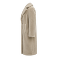 Faux Mink Trench Coat