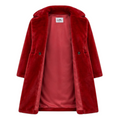 Faux Mink Trench Coat