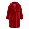 Faux Mink Trench Coat
