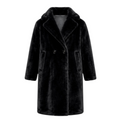Faux Mink Trench Coat