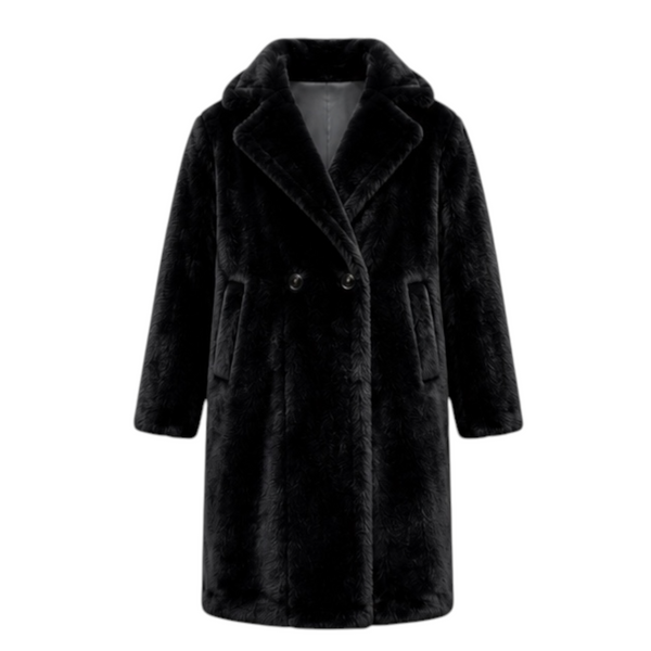 Faux Mink Trench Coat