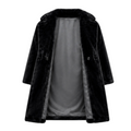 Faux Mink Trench Coat