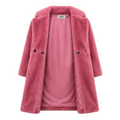 Faux Mink Trench Coat