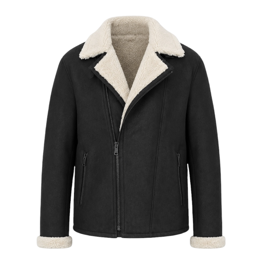 Basic Black and White Shearling