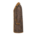 Brown Marble Carcoat Shearling