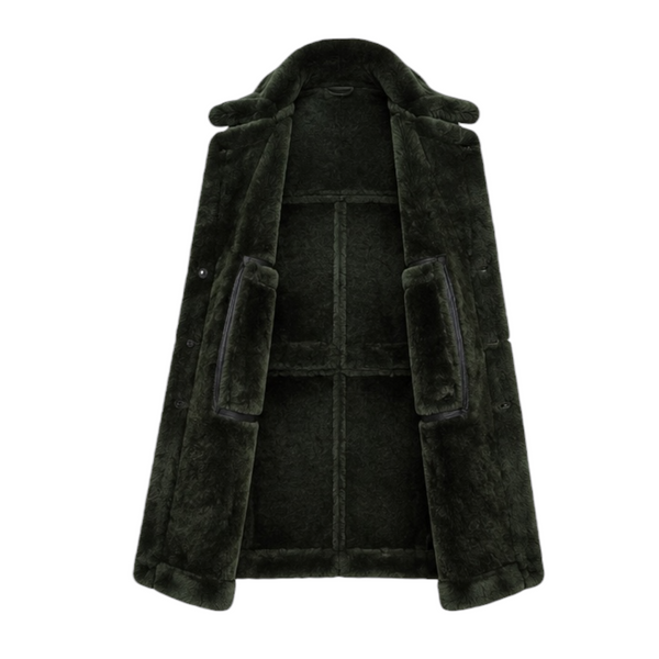 Green Shearling with Collar